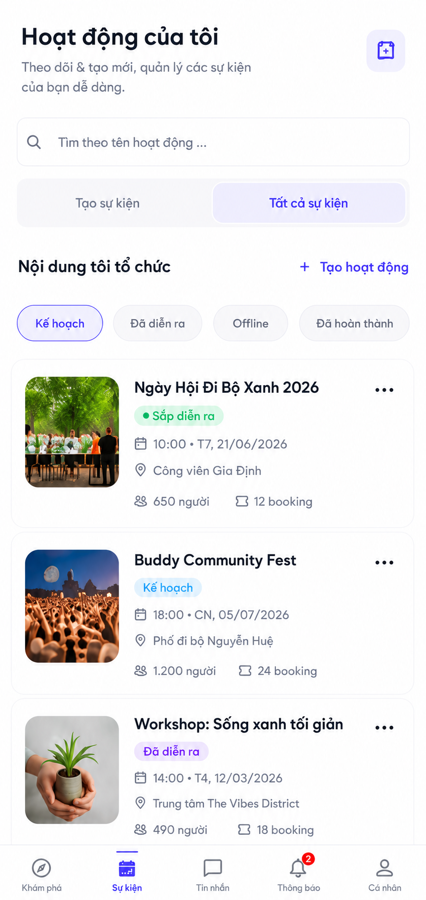 Mobile App View